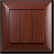 Resim Günsan Günsan Amazon Ceviz 3 Lü Anahtar Visage Seri 