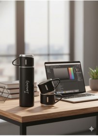 Resim OMZ PASLANMAZ ÇELİK 3 BARDAKLI TERMOS SET 500 ML İçecek 500 ml Paslanmaz Çelik Yeşil 12 saat 