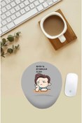 Resim Bıhtıh Ya Bi Farklılık Olsun Desenli Bilek Destekli Mouse Pad 