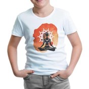 Resim Lord T-Shirt Yoga - Sukhasana Beyaz Çocuk Tshirt 