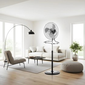 Resim Marsstar Ms-18 90W 18INCH Ayaklı Vantilatör 3 Kademeli Buharsız Yüksek Performans 