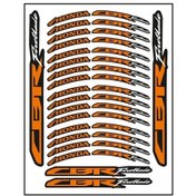 Resim Turuncu Baskı Honda Cbr Uyumlu 1 Set Jant Şeridi 