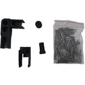 Resim Plise Sineklik Aksesuar Takımı Siyah 100 Lü Paket 