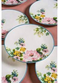 Resim Spring 6 Parça Porselen Pasta Seti 19 Cm 