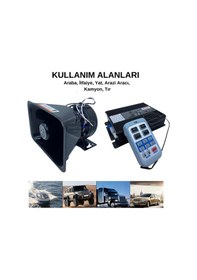 Resim Profesyonel Polis Sireni Uzaktan Kumandalı Güçlü Siren Kablosuz Wireless Kontrol Korna Megafonlu Mikrofonlu Metal 200w 12v As920 00 Şüscaroto Aksesuar 