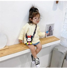 Resim Mickey Mouse Minnie Mouse Tasarım Silikon Omuz Askılı Çanta Çok Renkli 