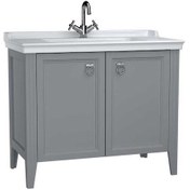 Resim Vitra Valarte Lavabo Dolabı 100 Cm Mat Gri 62157 Gri 