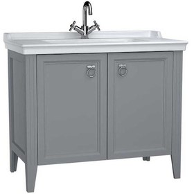 Resim Vitra Valarte Lavabo Dolabı 100 Cm Mat Gri 62157 Gri 