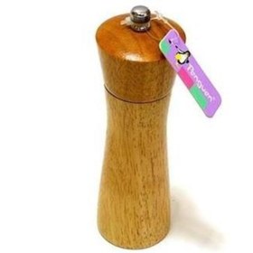 Resim Penguen 1684 Ahşap Karabiber Öğütücü Tuz Öğütücü 15 Cm Değirmen 
