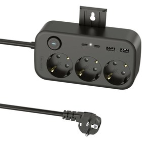 Resim ALWAYS TEKNOLOJİ 3680W Akım ve çocuk korumalı 2-USB A 2-TYPE C girişli duvar aparatlı 