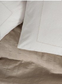 Resim Cotton Box Çift Kişilik Yatak Örtülü Pike Takımı Natura Vilo Bej Çok Renkli 