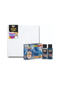 Resim Supertrend Junior Seri Tuval 30x30 Cm. + 60 Cc. X 4 Renk Supertrend Pouring Boya Set 