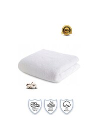 Resim 1 Adet Pamuklu, Beyaz El Havlusu El, Yüz, Baş Havlusu Spa Ve Otel Havlusu, 50x90 Cm Beyaz 
