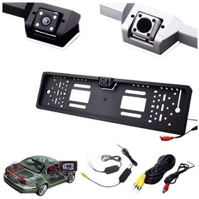 Resim Lux Plakalık Geri Görüş Kamerası Gece Görüş 4 Ledli Klavuz Çizgil 