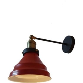 Resim Dylight Retro Metal Dekoratif Mafsallı Siyah Kırmızı Rustik Duvar Siyah 