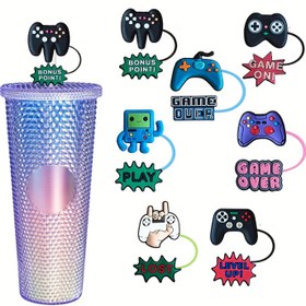 Resim Stanley Kupası için 4/7 adet Oyun Serisi Pipet Kapağı, Stanley 20&30&40 Oz Bardak Tutacaklı Pipet Kapağı, Stanley Kupaları Aksesuarları için Pipet Ucu Kapakları 