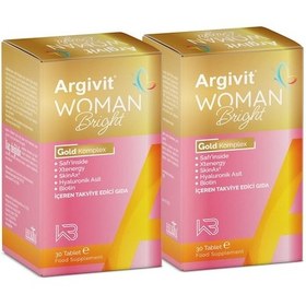 Resim Argivit Woman Bright Tablet 30 Tablet 2'li Paket 
