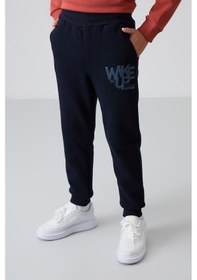 Resim Tommylife Tommy Life Kiremit-lacivert Pamuklu Kalın İçi Tüylü Yumuşak Dokulu Standart Fit Baskılı Erkek Çocuk Eşofman Ta Kiremit 
