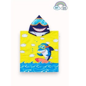 Resim My Kids Wear Erkek Çocuk Deniz Kombini 3 Lü Set Mayo, Havlu Ve Bone 12585 Kırmızı - Sarı 