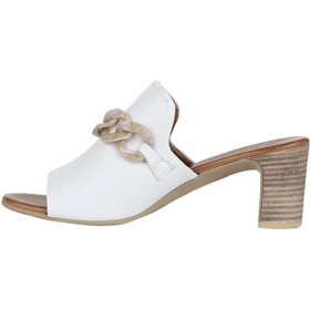 Resim Bueno Shoes Beyaz Deri Kadın Topuklu Terlik 01wu9502 