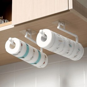 Resim 1 Adet Delgeçsiz Mutfak Kağıt Havlu Askılığı, Tuvalet Kağıdı Askılığı, Kağıt Rulo Askısı Askısı, Plastik Film Depolama Askısı, Paçavra Depolama Askısı, Duvara Monte Havlu Askısı, Mutfak ve Banyo Aksesuarları 