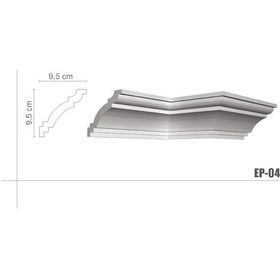 Resim Europiyer Hazır Kartonpiyer Stropiyer 04-Seri (1 Metre Fiyatlı) 