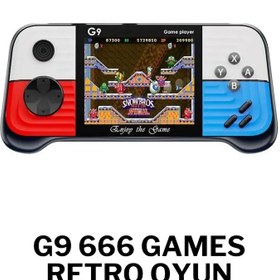 Resim Wearfitpro G9 Retro 3.0" Tv Bağlanan 2.joystickli Oyun Konsolu Kırmızı 666 Klasik Oyunlar 