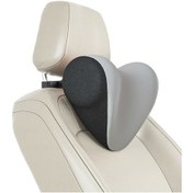 Resim A09 Araba Koltuğu Kafalık Hafızalı Köpük Rahat Boyun Yastığı, Stil: Standsız Gri 