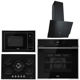 Resim Teka HLB 840 SS - HF LUX 70 5G - TVT 60.1 - ML 820 BIS Siyah Ankastre Set 