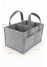 Resim Figürlü Keçe Anne Bebek Bakım Çantası Yenidoğan İçin Organizer Taşınabilir Düzenleyici Balık 