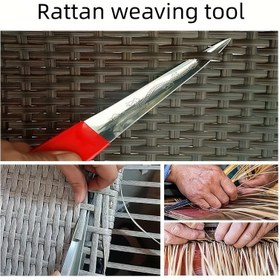 Resim PSKOOK Rattan Dokuma Aleti - Paslanmaz Çelik, Hasır Mobilya ve Aksesuarları El Yapımı İçin Kullanışlı 