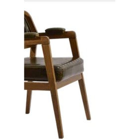 Resim Bengimobilya Sandalye Zus127 Dilim Model Tam Kolçak Ahşap Kayın Iskelet Rahat 