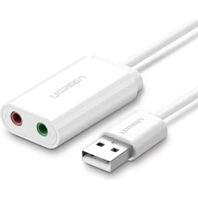 Resim Storemax Harici 3.5 mm USB Ses Kartı, Beyaz 