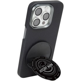 Resim Wiwu B1 Magnetik Özellikli Occupy Mars Tasarımlı Parmak Ring Stand - Siyah 