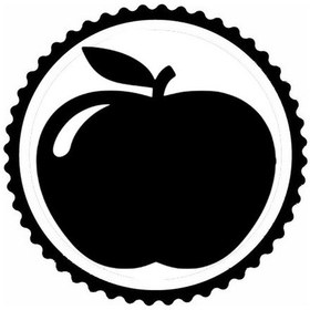 Resim Elma Tasarım Sticker 10 X 10 Cm 