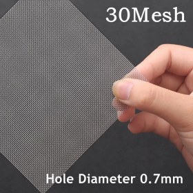 Resim Mingjin Shop 1 30MESH 0,7 mm Stili 50CM x 100CM Metainless Çelik Dokuma Hasır Filtrasyon Ekranı Örgü Tarama Filtre Sayfası Ekran Endüstriyel Düzeltme Araçları Net (Yurt Dışından) 