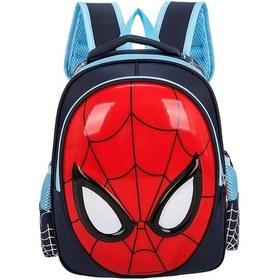 Resim Wangxi Marvel Spider-man Sırt Çantası Koyu Mavi Renk Dayanıklı Katlanabilir Şık Seyahat Günlük Kullanım Koyu Mavi Renk 