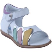 Resim Perlina 01214 Doğal Deri Ortopedik Destekli Sandalet 21-25 Beyaz 