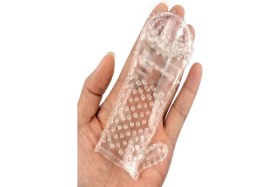 Resim Black'S Shop Şeffaf Tırtıklı Prezervatif Şekilli Penis Kılıfı P-P-K-102 