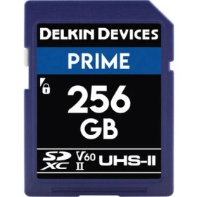 Resim Delkin Devices 128GB Prime UHS-II SDXC (V60) Hafıza Kartı 