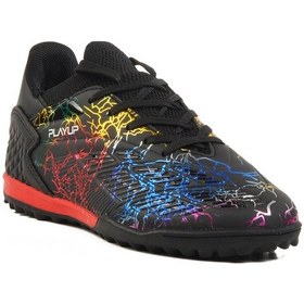 Resim Siyah Çocuk Halı Saha Ayakkabısı Fh-251-148 F Siyah 