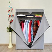Resim Reyo Prado Basic Çelik Profilli Bez Dolap - Gri 