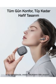 Resim Aukey EP-B1-GY Adaptif Hibrit ANC 10mm Sürücü Kablosuz Kulaklık 25 Saat Müzik - Koyu Gri 