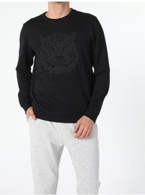 Resim Colin's Regular Fit Siyah Erkek Sweatshirt CL1055796_Q1.V2_BLK 