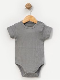 Resim Angeltouch Pamuklu Çıtçıtlı Body Kısa Kol Raporlu Kız Erkek Bebek Zıbın Atlet 
