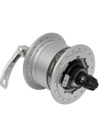 Resim SHIMANO Ön Göbek Dinamolu 36 Delik Mandallı Siyah 