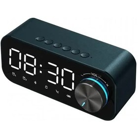 Resim Mp3 Çalar Saat, Fm Radyo Ve Çok Fonksiyonlu Müzik Çalar Kablosuz Bluetooth Blue 