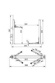 Resim GRAYZER 4 Ton Yarı Otomatik Hidrolik Lift 220 V 