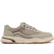 Resim Derimod Erkek Bej Bağcıklı Deri Sneaker 25SFD693714 