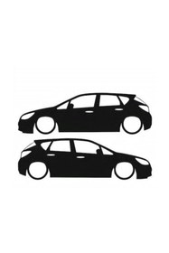 Resim TSC Opel Astra J Basık Kasa Sticker Kelebek Cam Yapıştırması 